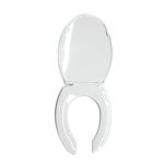 Asiento alargado color blanco