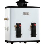 Calentador de paso Poderus 15 gas LP, 3 servicios
