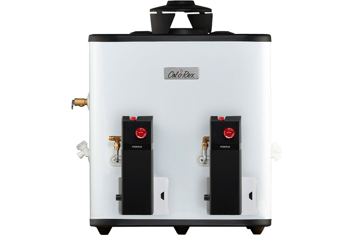Calentador de paso Poderus 20 gas LP, 4 servicio