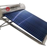 Calentador Solar 196 lts con sistema de gravedad Inox, 18 tubos