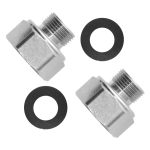Adaptador niquelado 3/8 x 1/2