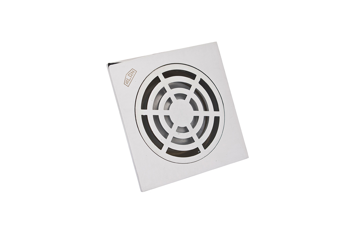 Coladera 4" x 4" acabado cromo