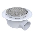 Coladera con plato anti-filtraciones 1 salida 2PUL F-2626