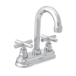 Mezcladora de 4" para lavabo acabado cromo