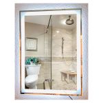 Espejo 80x60 cm, con Luz led de encendido touch y bluetooth EL8060E