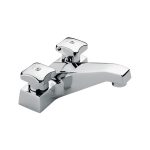 Mezcladora de lavabo integral 4" MI-01 acabado cromo