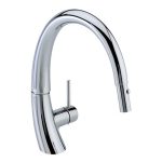 Monomando curvo para fregadero E-307 acabado cromo