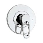 Monomando Aqua para regadera E-77 acabado cromo