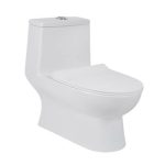 inodoro alargado OP bravo dual flush color blanco