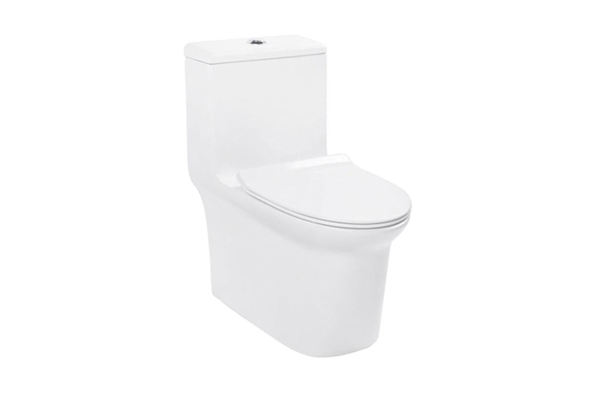 Inodoro alargado OP Quadro II color blanco