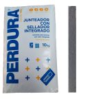 Junteador con sellador integrado color acero, bolsa de 10 kilos