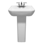 Lavabo con pedestal Goya color blanco