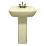 Lavabo con pedestal Goya color marfil