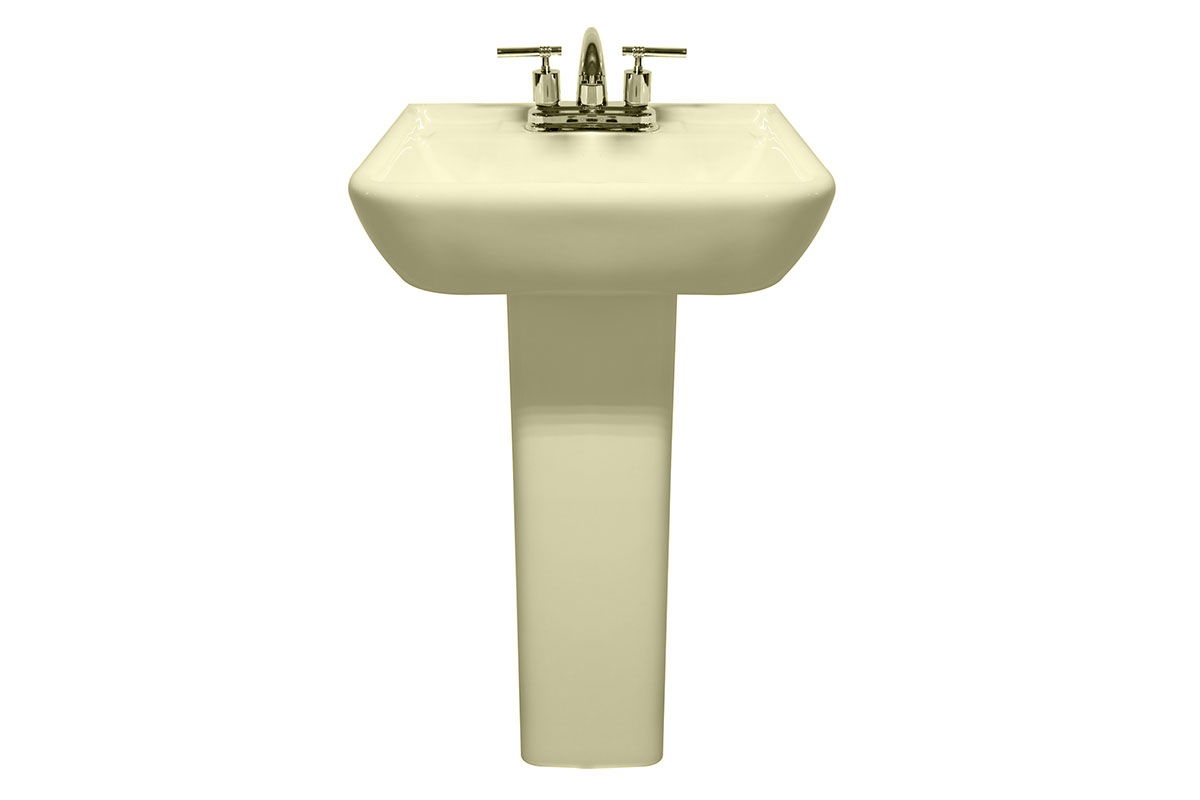 Lavabo con pedestal Goya color marfil