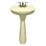 Lavabo con pedestal Jazmin color beige