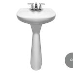 Lavabo con pedestal Jazmin color gris