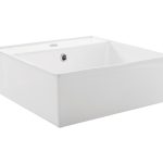 Lavabo de sobreponer Cuadrato color blanco