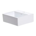 Lavabo de sobreponer Bari color blanco 32 x 28 x 11 cm