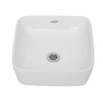 Lavabo de sobreponer Creta color blanco