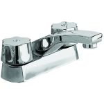 Mezcladora de 4" con manerales Queen 46QC acabado cromo