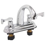 Mezcladora de 4" para lavabo con maneral de palanca curvo 6010