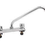 Mezcladora para fregadero con manerales de 8", vuelta completa, modelo 2200NAR2