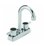 Mezcladora de 4" para lavabo terminado cromo