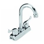 Mezcladora de 4" para lavabo acabado cromo