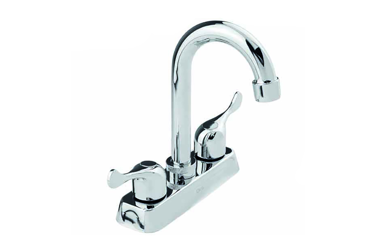 Mezcladora de 4" para lavabo acabado cromo