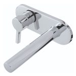 Monomando a muro para lavabo Nhis 9436NS acabado cromo