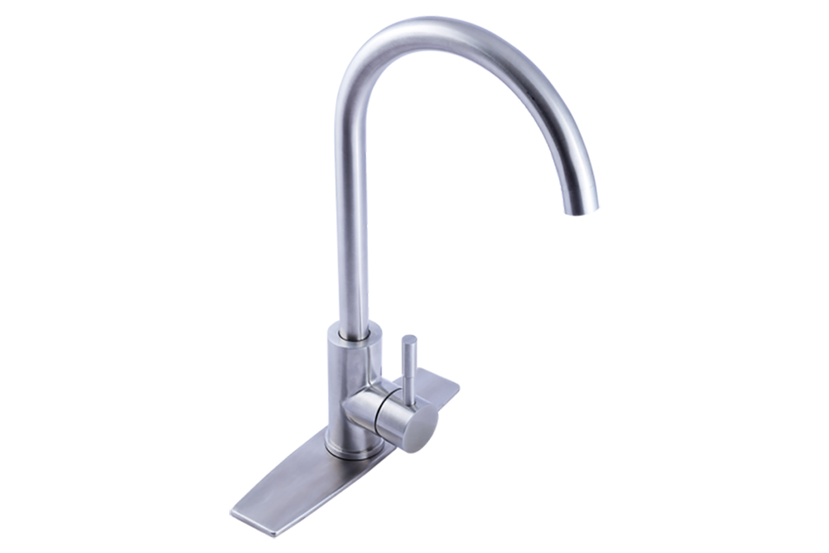 Monomando de acero inoxidable para fregadero 10070