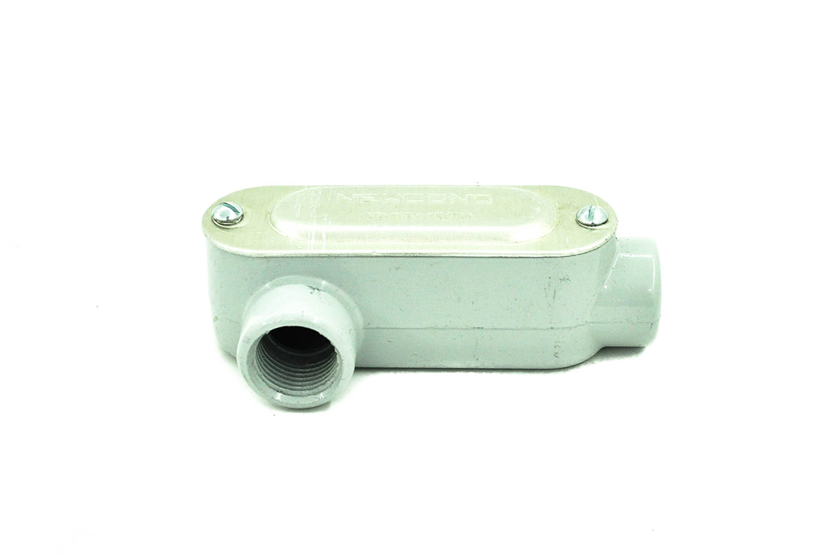 "L" derecho condulet ovalado 13 mm