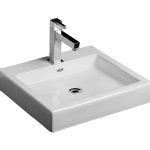 Lavabo de sobreponer Kub color blanco