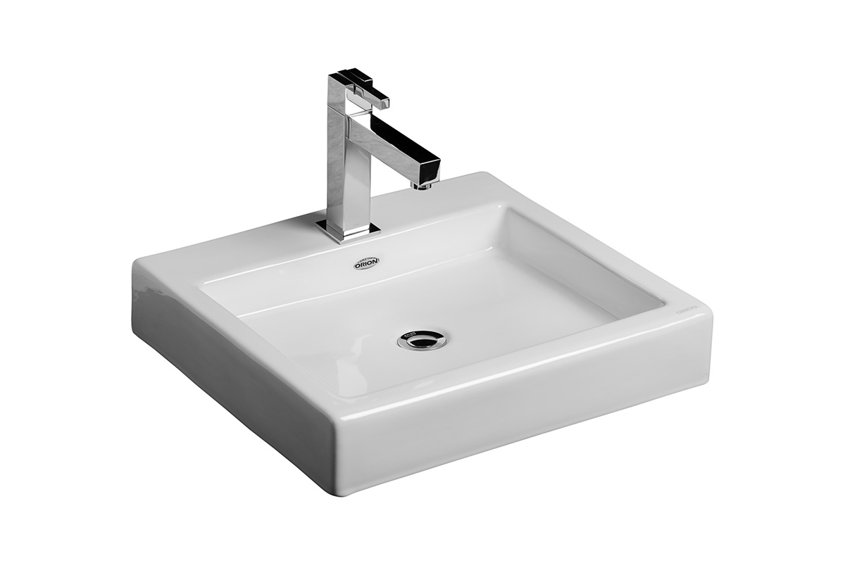 Lavabo de sobreponer Kub color blanco