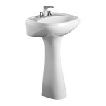 Lavabo con pedestal Austria color blanco 1 taladro