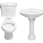 Paquete Oxford alargado color blanco (Inodoro, lavabo y pedestal)