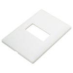 Tapa de 1 ventana Lexan color blanco E913BN1 ALPHA