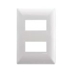 Tapa de 2 ventanas color silver E913SL2 ALPHA