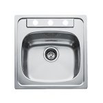 Tarja 50.8 x 53.3 cm de acero inoxidable