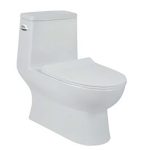 Inodoro alargado Op bravo de palanca, color blanco