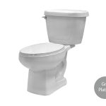 Inodoro alargado Jazmin color gris platino